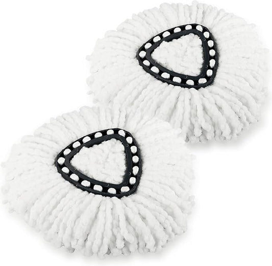 2 Pack Spin Mop Refill Replacement Head Compatible with Ocedar EasyWring Spinning Mop - Microfiber Mop Replace Heads