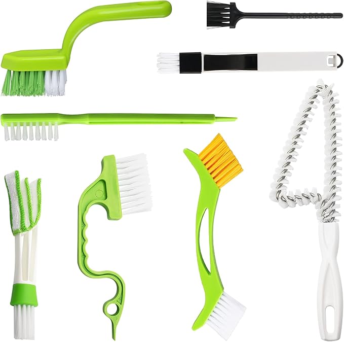 Openfly Hand-held Groove Gap Cleaning Tools, Tile Joint Scrub Brush Window Track Grout Cleaning Brushes to Deep Clean Kitchen Sink Bathroom Edge Corner