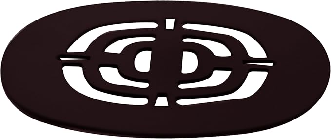 Westbrass A316-12 4-1/2" OD Brass Snap-in Shower Strainer Grid Drain Cover, Oil Rubbed Bronze