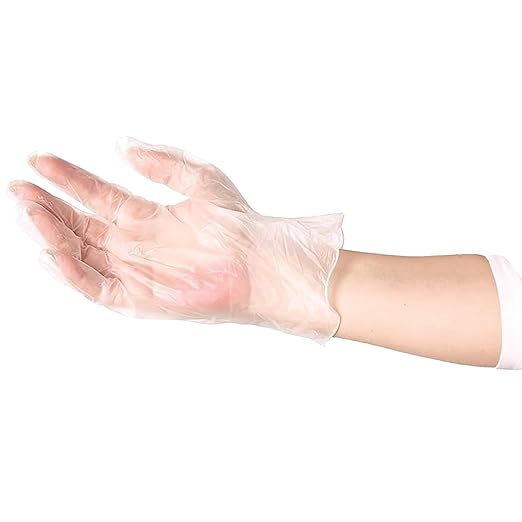 ForPro Professional Collection Disposable Vinyl Gloves, Clear, Industrial Grade, Powder-Free, Latex-Free, Non-Sterile, Food Safe, 2.75 Mil. Palm, 3.9 Mil. Fingers, Large, 100-Count (Pack of 400)