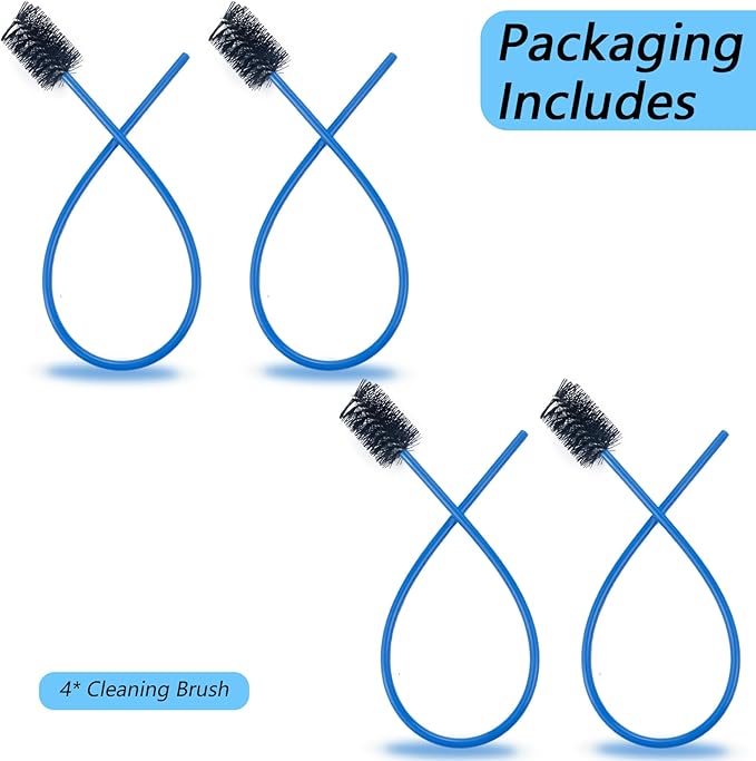 4 PCS Condensate Flexible Drain Brush, 15.7 in Nylon and PVC Drain Line Cleaning Brush, Keep Condensate Traps Clean, for AC Condensate Trap, Dirt Clean Condensate Drain Trap