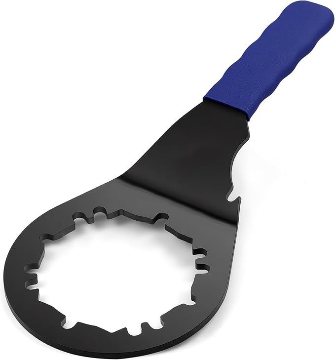 Sink Drain Wrench Universal Under Sink Wrench Faucet Tool Fit for Hex Nuts and All 4, 6 and 8 Tab Locking Nuts on strainer drains Loosen and Tighten the Filter Lock Nut