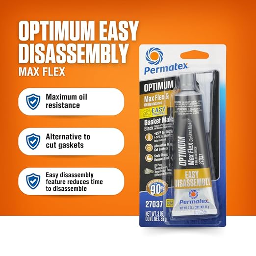 Permatex 27037 Optimum Black Gasket Maker, 3 oz