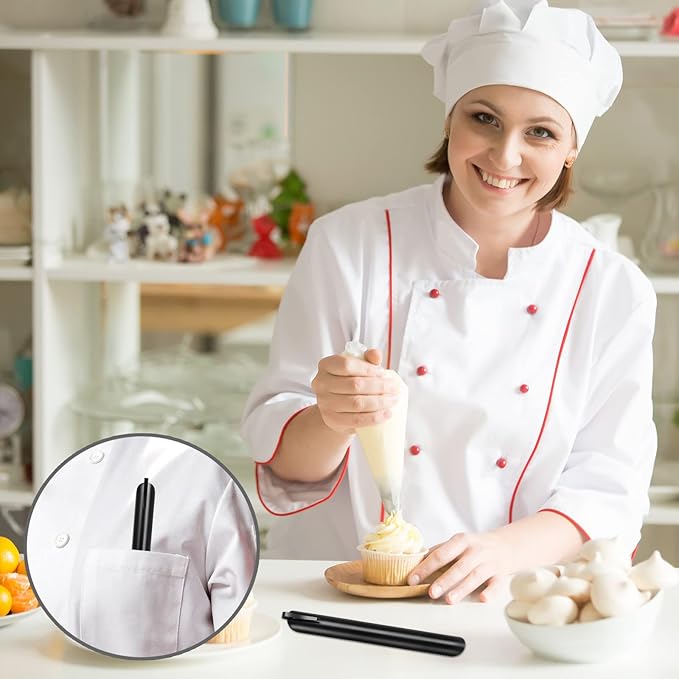 Crumb Sweeper, Crumbers, Table Cleaner Tool, Stainless Steel Crumbers for Servers, Bread Crumber, Restaurant Table Scraper for Crumbs on Table for Servers, Waiters and Waitresses (10 PACK, Black)
