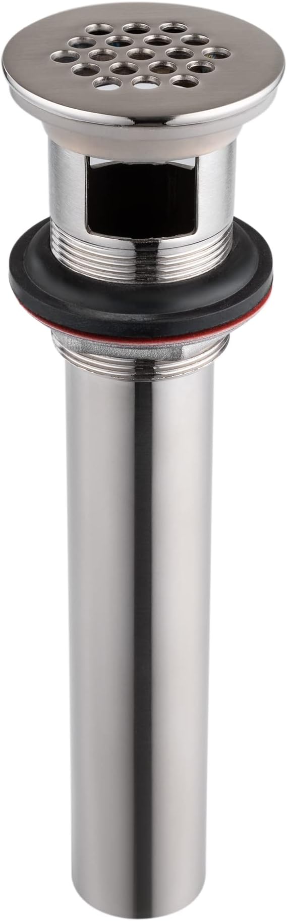 Artiwell Grid Drain Strainer Assembly With Overflow for Bathroom Sink, P.O. Plug Lavatory Drain, Brushed Nickel