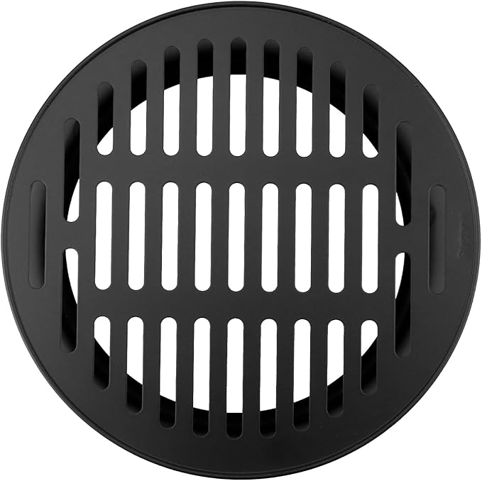 Antrader Round Floor Drain Cover,Sewer Drain Cover for Outdoor Yard Pipe Roof Balcony,7.36 Inch,Stainless Steel,1Pcs