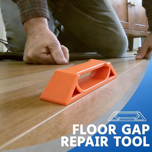Floor Gap Fixer Tool for Laminate, Vinyl & Hardwood – Heavy-Duty Nylon Plank Puller with Washable Adhesive Pad, Reusable Floor Repair Tool for Closing Gaps (Only Plank Grabber, No Hammer)