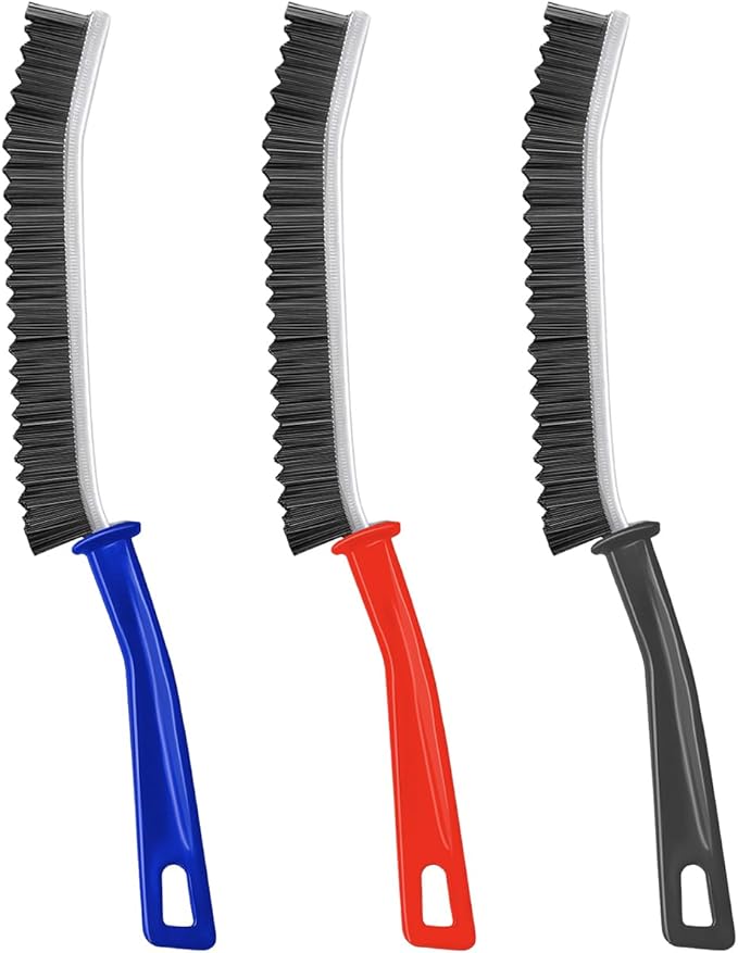XANGNIER Hard Bristle Crevice Cleaning Brush,Multifunctional Gap Scrub Brush,Home Essentials,Bathroom Cleaner Tools for Household Use,Window,Toilet,Grout,Car,Kitchen Cleaning Brushes Gadgets,3 Pcs