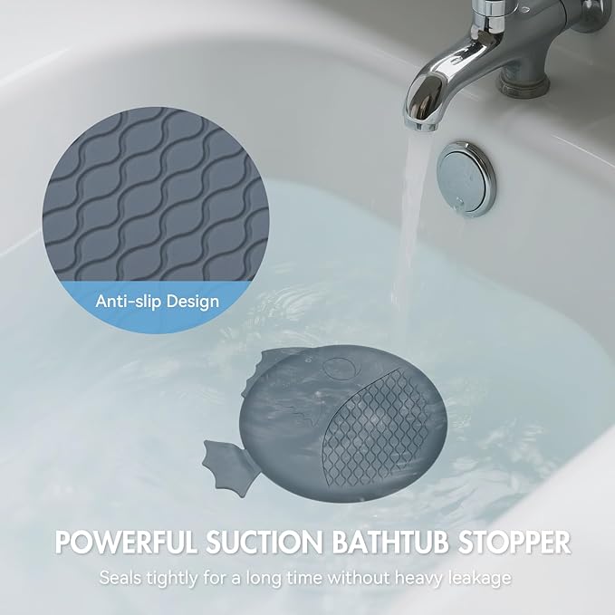 TRAPMATE Shower Drain Hair Catcher, 2.8" Fast Drainage Bathtub Stopper Drain Strainer Kit, Stainless Steel Shower Drain Cover, Bathtub Drain Protector For Sinks & Tubs (Patented Product)