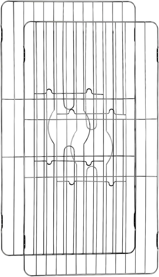 Better Houseware Sink Protectors for Kitchen Sink, Protective Metal Grid, 24.125x12.75x1 inches, Black Kitchen Sink Mat to Shield Sink Base from Scratches, Rust-Resistant Coating, 2 Pack, XL