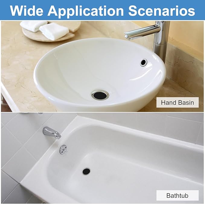 uxcell 4 Pack Shower Drain Strainer, 2" x 2" 304 Stainless Steel Floor Drain Strainer Deep Sink Hair Catcher for Kitchen Bathroom Balcony Floor Drain, Fit Hole Size from 1.1" to 2"