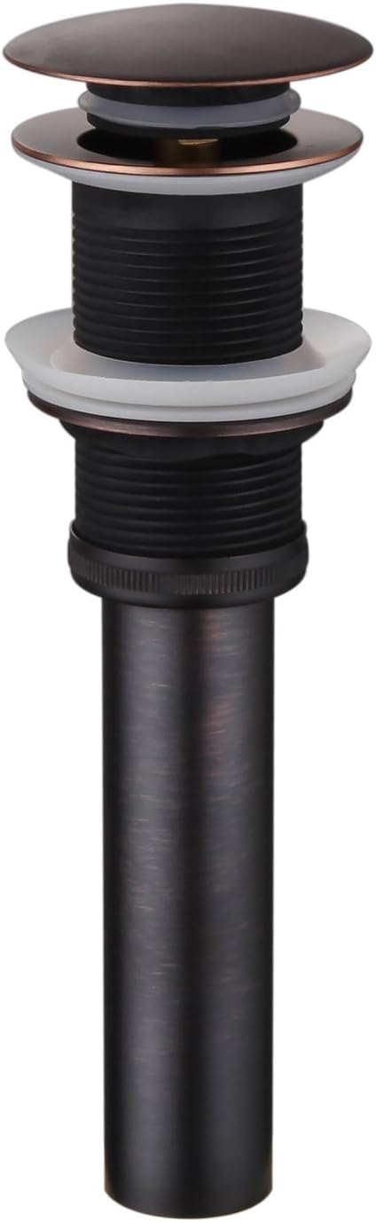 SUMERAIN Pop Up Drain Without Overflow,Oil Rubbed Bronze Bathroom Vessel Sink Pop Up Drain Stopper