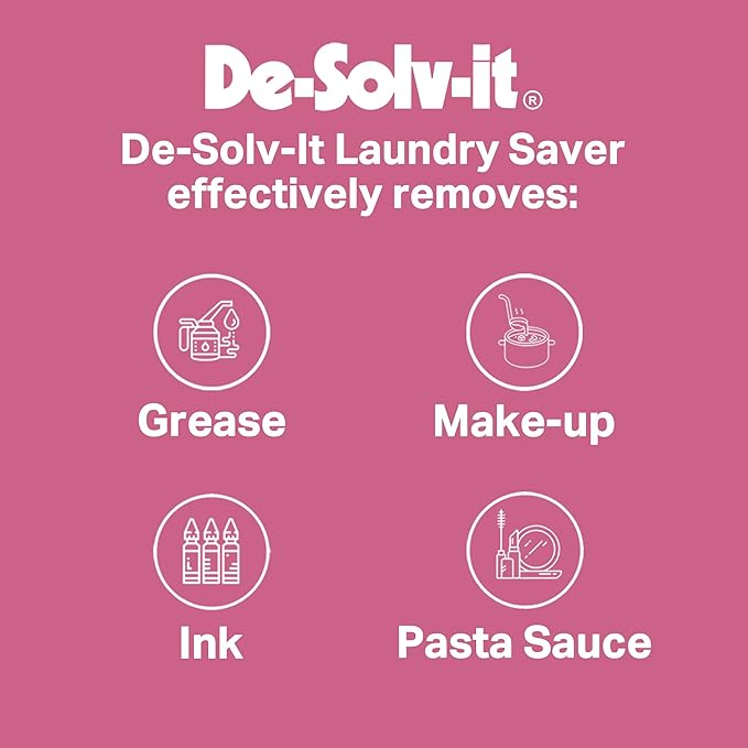 Orange-Sol De-Solv-It Laundry Saver, Instant Laundry Stain Removers, Spray and Wash Stain Remover, Powerful Spray Wash Formula, Hair & Skin-Safe, 12-Ounce, 2-Pack