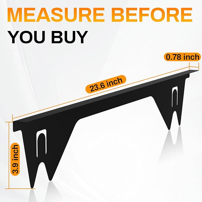 Stove Gap Covers Stainless Steel -Length 23.4" Width 0.79",Stove Gap Filler, Oven Gap Filler, Oven Side Gap Filler, Range Trim Kit, Heat Resistant and Easy to Clean, Black(2PCS)