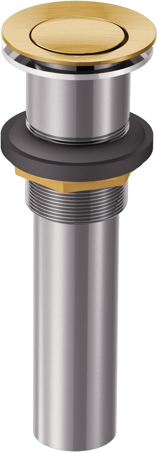 Moen 140780BG Bathroom Vessel Sink Pop-Up Drain Assembly, Brushed Gold