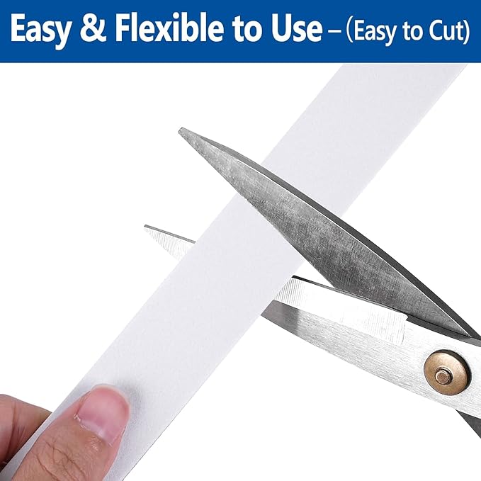 Kikerike Self Adhesive Foam Tape Weatherstrip 2in x 1/4in x 13Ft High Density Foam Insulation Strips Seal Weather Stripping with Strong Adhesive for Door and Window Sound Isolation Soundproofing