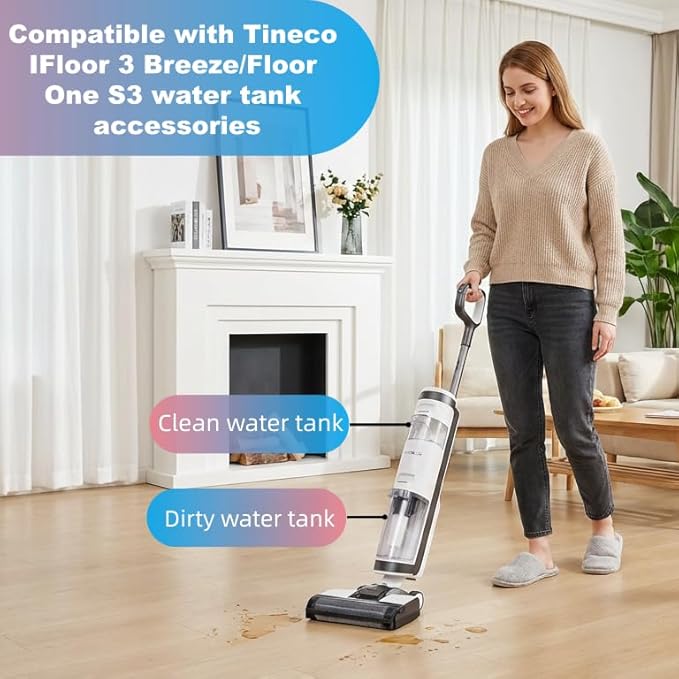 Dirt Water Tank Compatible for Tineco Floor One S3/ IFloor 3 Breeze,Replacement Wet Dry Vacuum Cleaner Parts,Water Tank Replacement,Compatible for tineco Replacement Parts.