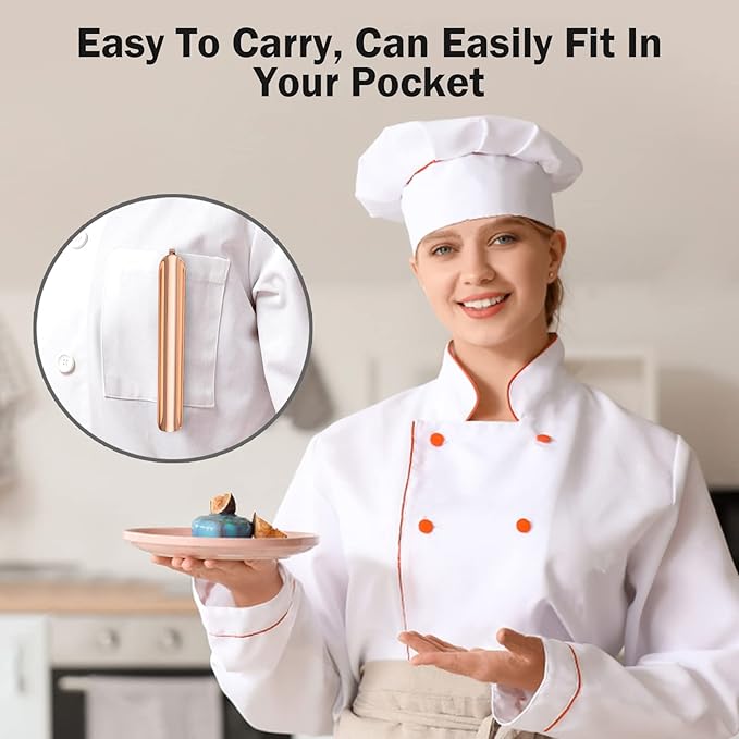 Food Scraper, Restaurant Crumb Sweepers, Stainless Steel Crumbers for Servers, Table Crumber Tool Restaurant Supplies for Waiters, Waitresses and Servers (10 PACK, Rose Gold)