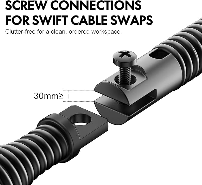 POPULO 8-Piece Drain Snake Drill Attachment - Tackle Any Clog with Precision,Commonly Used in POPULO 50FT-100FT AC Drain Cleaning Machine,Suitable for 5/16-inch to 3/4-inch Drain Snake Cable