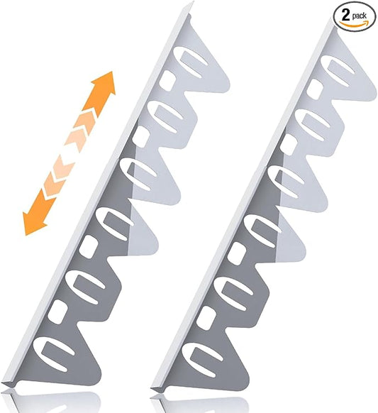Stove Gap Covers Stainless Steel, 2 Pack Stove Gap Fillers Oven Gap Filler, Easy Retractable Length 13.8" to 27.5", Heat Resistant, Kitchen Stove Gap Cover Gap Filler for Stove and Counter, Silver
