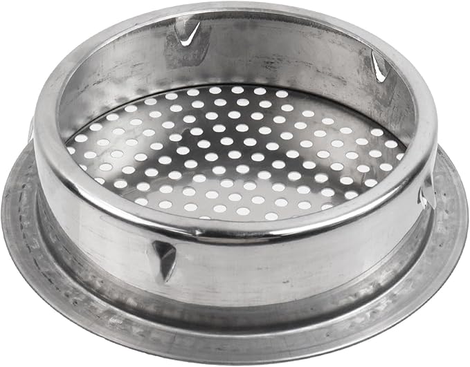 Antrader Floor Drain Cover,5.91 Inch Stainless Steel Floor Drain,Sewer Drain Cover for Outdoor Yard Pipe Roof Balcony,Silver Tone (1Pcs)