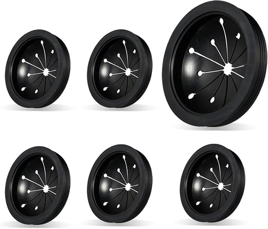 6-Pack Stitokg Garbage Disposal Splash Guard Sink Baffle Cover - with Multi - Function Drain Plugs - Replacement Accessories for Whirlaway, for Waste King, for Sinkmaster & for GE Models