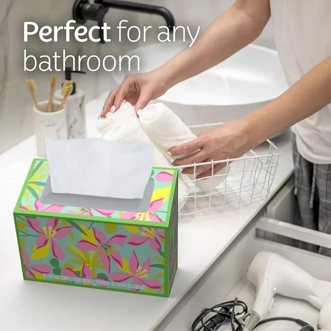 Hand Towels - 1 Box of 60 White Hand Towels in a Dispenser Box - Packaging may vary
