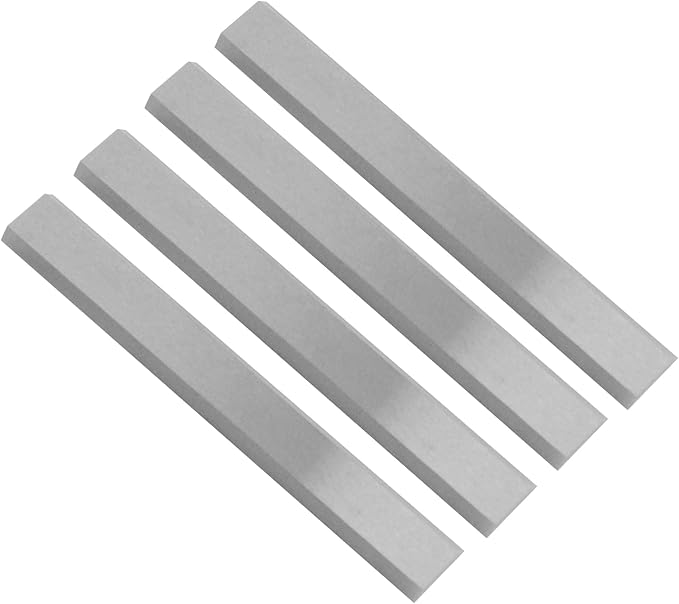 2.5" Carbide Paint Scraper Blades, Double-Edged Reversible Replacement Tungsten Steel Blades, Fit for 2.5in scraper, for Removing Paint, Wood, Glue and Grout - 4pcs