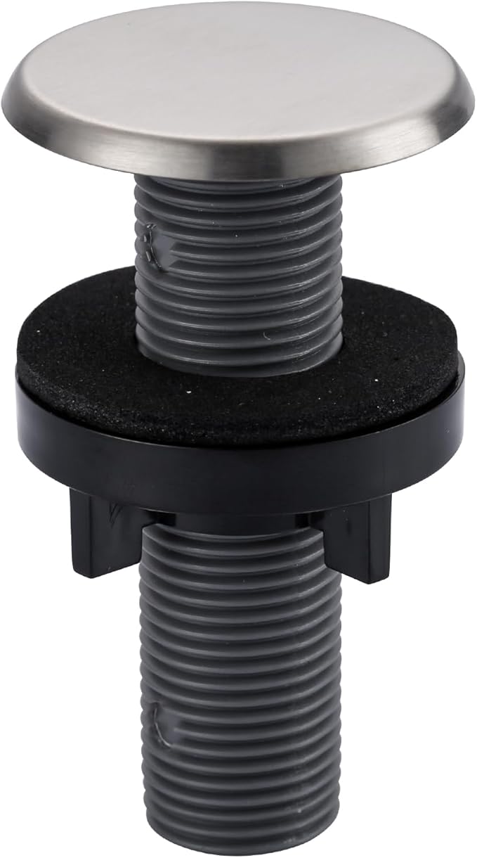 ARCORA Kitchen Sink Hole Cover: Premium Faucet Hole Plate Stopper Plug, Countertop Extra Hole Plastic Cap for Soap Dispenser Sprayer Tap, Brushed Stainless Steel
