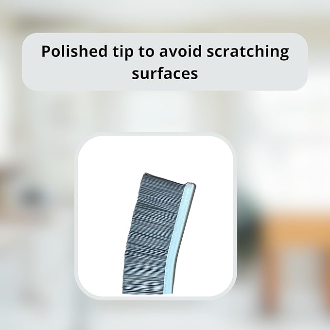 Hard Bristle Crevice Cleaning Brush, Shower cleaner brush, Grout brush, Kitchen, Bathroom, Toilet brush, Small, Black