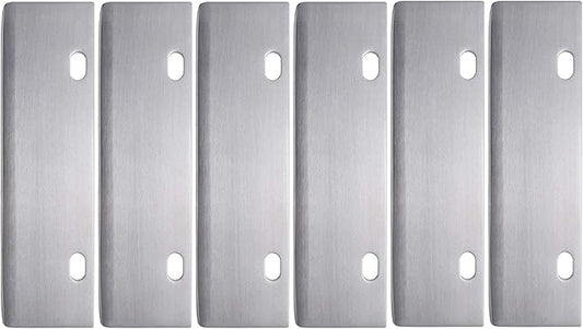 Grill Scrapers Blade Replacement, Edge Sharper Blades, Stainless Steel Heavy Duty Rust Grill Blades Outdoor BBQ Tools & Accessories Blades (6 Pack)