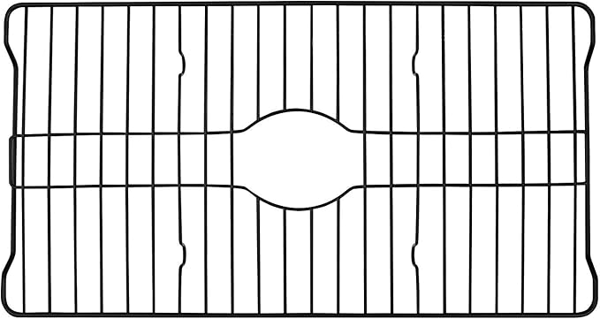 Better Houseware Sink Protectors for Kitchen Sink, Protective Metal Grid, 24.125x12.75x1 inches, Black Kitchen Sink Mat to Shield Sink Base from Scratches, Rust-Resistant Coating, XL