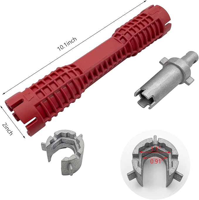 Basin Wrench, Faucet and Sink Installer Tool Multifunctional Plumbing Tool Pipe Extractor for Sink Bathroom Kitchen Toilet Plumbing