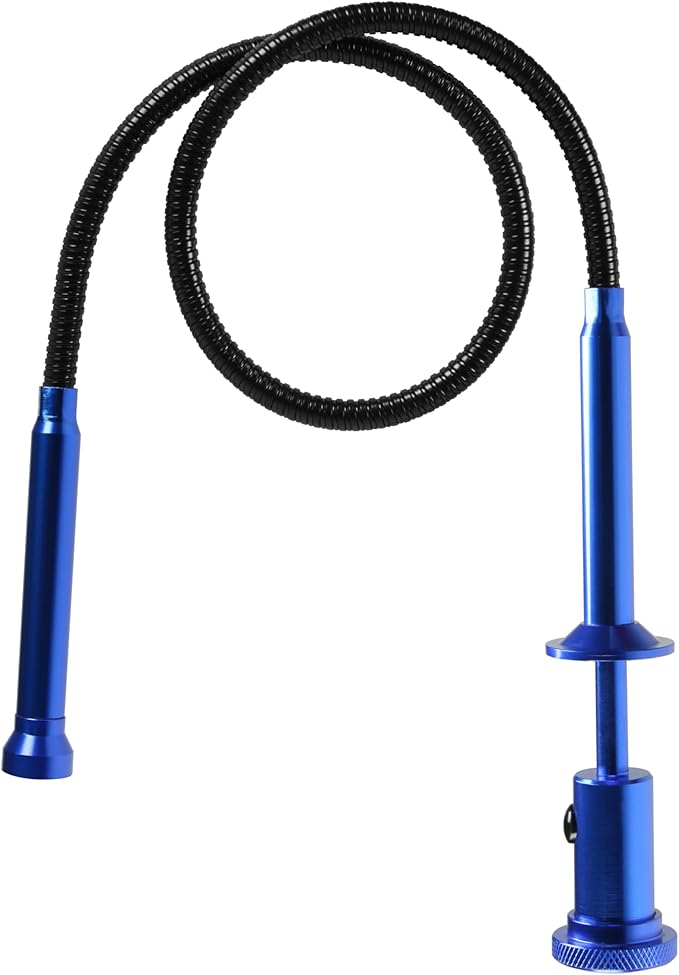 Claw grabber pickup tool,24.4 in Claw Grabber Tool with LED Light grabbing tool claw grabber pickup tool for Litter Pick Home Sink Drain and Metal small items (Blue)