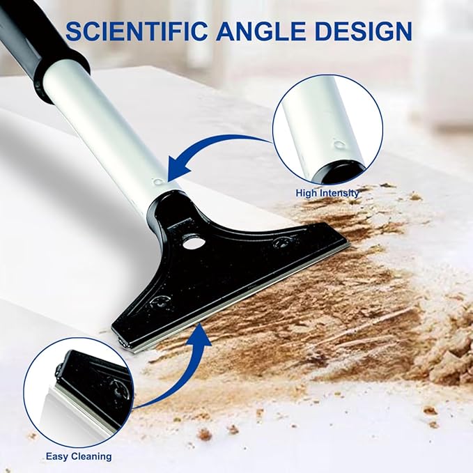 CELOX Razor Blade Scraper with 4 Inch Blade for Cleaning Glass, Window, Stove Top, Putty Knives for Cleaning Sticky Residue, Tile, Wallpaper