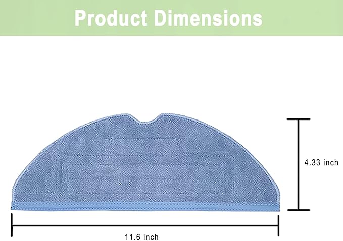 8 Pack S7 Vacuum Mop Replacement Pads for Xiaomi Roborock S7 Roborock S7+ Roborock S7 MaxV Roborock S8/S8+ Roborock S7 MaxV Plus Roborock T7S T7 plus T7S plus Robot Vacuum,8 Pack Microfiber Mop Pads