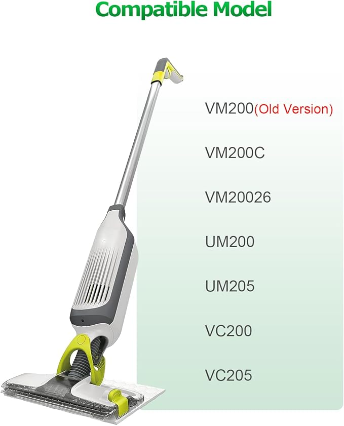 Charger for Shark VACMOP VM200(Old Version) VM190 VM200C VM20026 Pro Cordless Hard Floor Vacuum Mop 13.3V Adapter for Shark Vacmop UM200 UM205 VC200 VC205 Shark Vacmop Replacement Charger 6.2FT