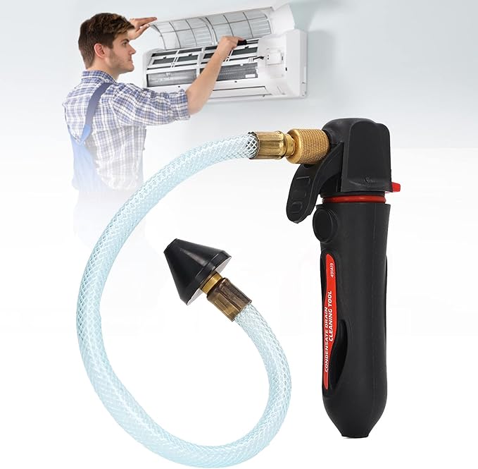 CO2 Cartridge Drain Gun Threaded Drain Gun Portable Threaded Drain Tool for Kitchen Sink, Basin, Toilet and Floor Drain
