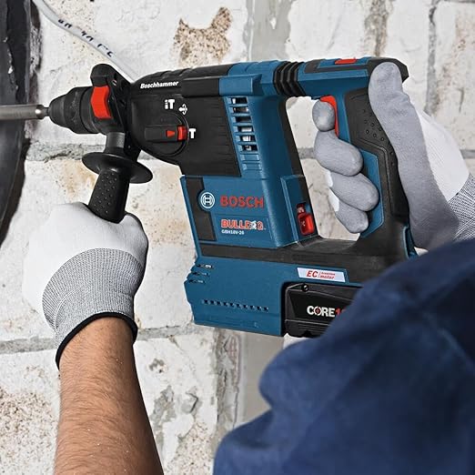 BOSCH HS1465 1-1/2 in. x 10 in. Tile Chisel SDS-Plus Bulldog Xtreme Hammer Steel Ideal for Removing Tiles, Smaller Grout Joints