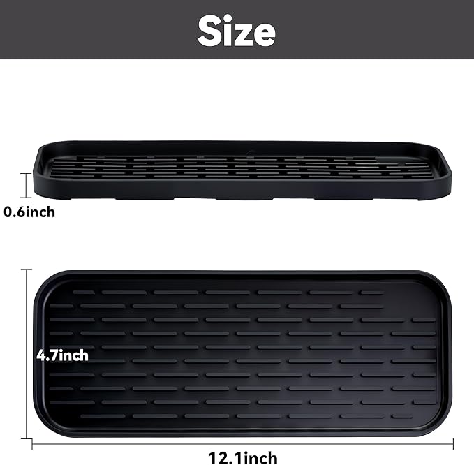 Drip Pan Compatible with Drink Dispenser, 4 Pack Silicone Tray Mat for DD&HAPP Glass Drink Dispenser