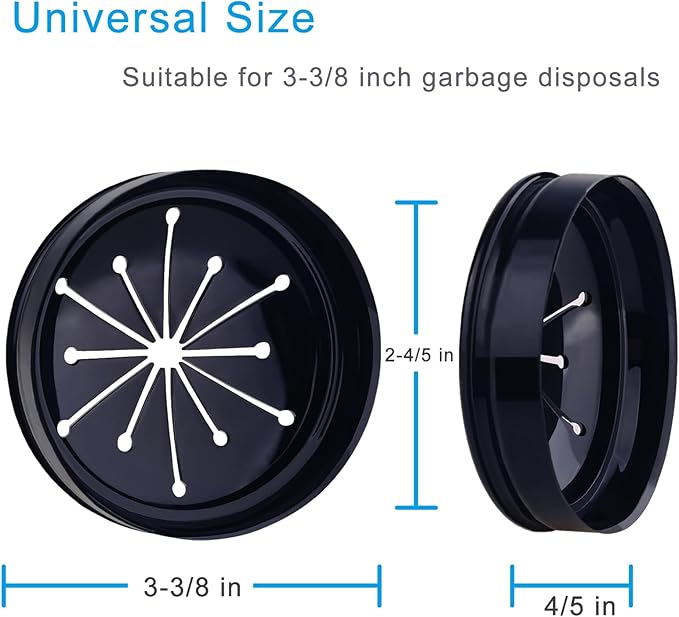 3 PCS Garbage Disposal Splash Guards Sink Baffle, 3 3/8 Inch Food Waste Disposer Accessories, Suitable for InSinkErator Evolution Series