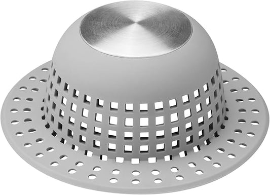 Aluvor Shower Drain Hair Catcher Bathtub Drain Cover Shower Protector for Pop-Up & Regular Drains