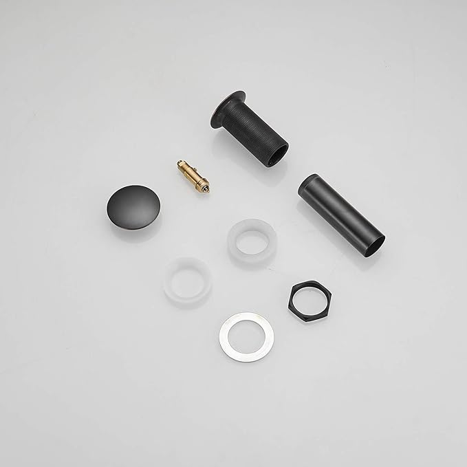 BWE Pop Up Drain Fits Bathroom Standard Sink Hole 1-1/2" to 1-3/4" Bathroom Faucet Vessel Vanity Sink Drain Stopper Without Overflow Oil Rubbed Bronze