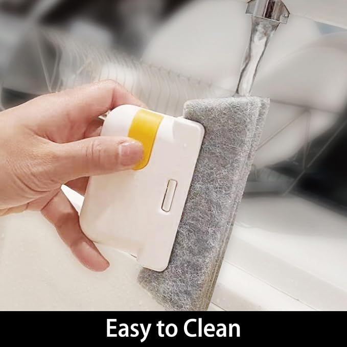 Magic Window Track Cleaner Brush Kit, 3-in-1 Design for Sliding Doors, Car Vents, Keyboards, 3 Pack Window Cleaning Tools with 3 Replacement Heads