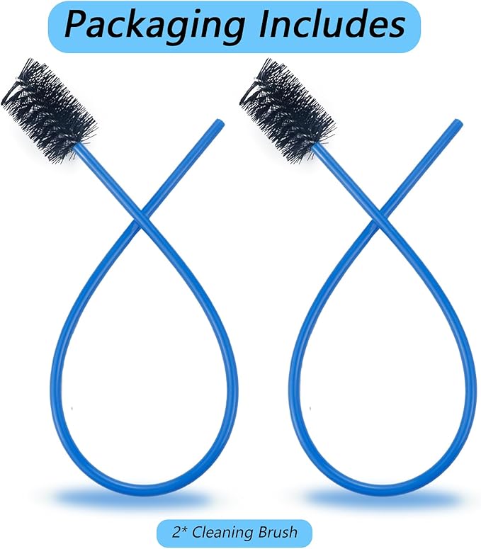 2 PCS Condensate Flexible Drain Brush, 15.7 in Nylon and PVC Drain Line Cleaning Brush, Keep Condensate Traps Clean, for AC Condensate P Trap, Dirt Clean Condensate Drain Trap