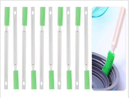 Crevice Cleaning Brushes Tool kit Small Brush Disposable Toilet Brush Deep Cleaning Brush Shower Nozzle Anti-Clogging Pore Gap for Gap Corner of Stove Hard to Reach Cleaning Tools (Green Slim Cloth)