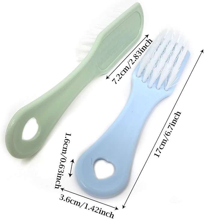 Honbay 3PCS Clothes Shoes Scrubbing Brushes Laundry Houseware Cleaning Tool for Home and School