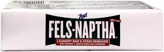 Fels Naptha Laundry Soap & Stain Remover Bar, Pack of 4