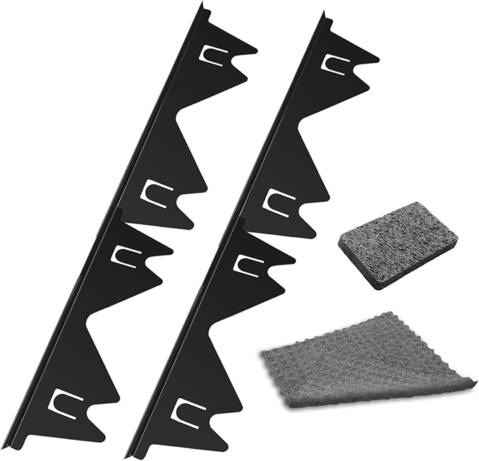 Windspeed 2 Pack Stove Gap Covers Stainless Steel Stove Counter Gap Cover for Stove Gap Filler Gap Covers Between Stove and Counter Edge Gap Cover Length 13.8" to 27.6"