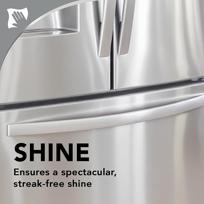 Weiman Stainless Steel Cleaner and Polish, 3-in-1 Stainless Steel Cleaning Spray for Appliances, Cuts Grease & Grime, Removes Fingerprints, Smudges, Residue & Water Spots, Streak-Free Shine